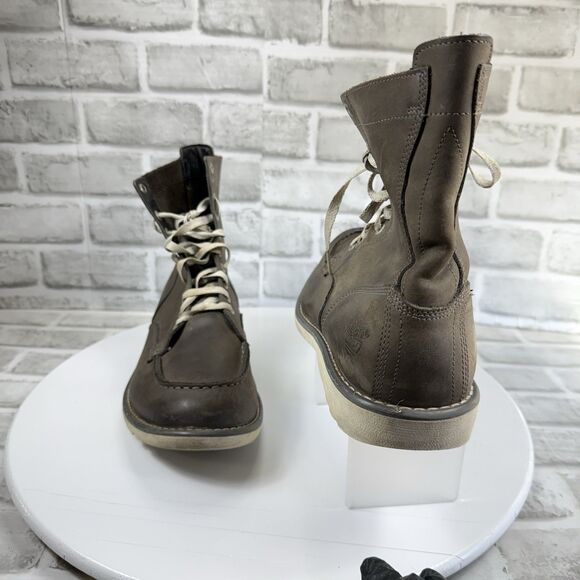 Timberland Earthkeepers Original 6-Inch Men’s Size 11 Grey Leather Lace Up Boots - Picture 2 of 11